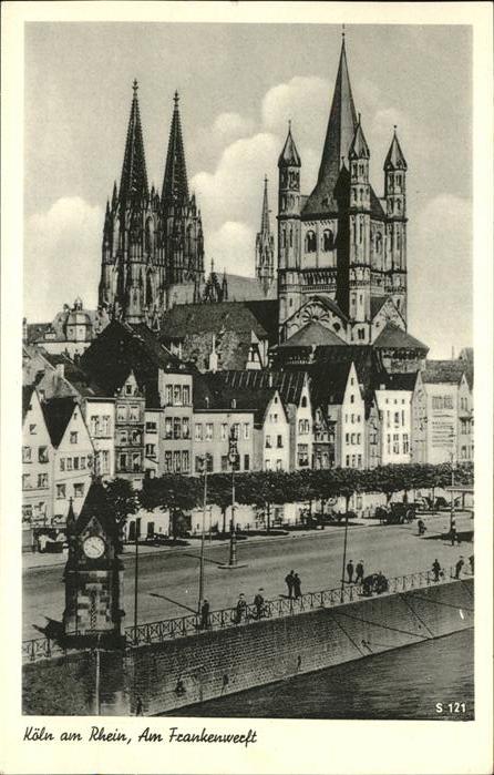 Koeln Rhein Frankenwerft Dom
