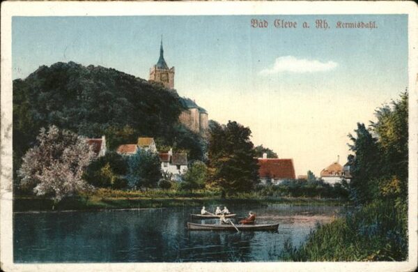 Bad Cleve Rheinpanorama Boote Kirche