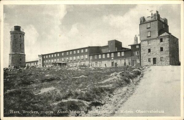 Brocken Harz Aussichtsturm Brockenhotel Observatoriu