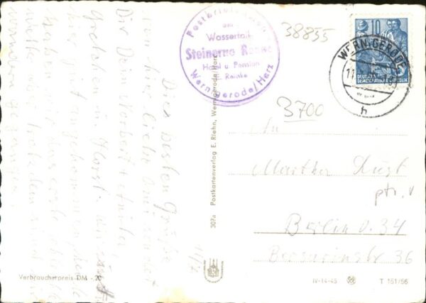 Wernigerode Harz Steinerne Renne – Bild 2
