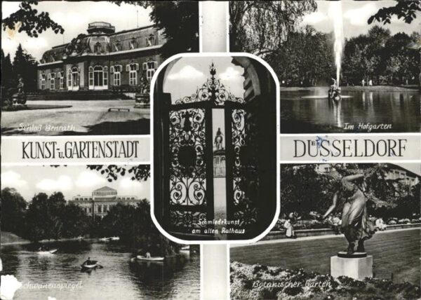 Duesseldorf Hofgarten Botanischer Garten Schloss Be