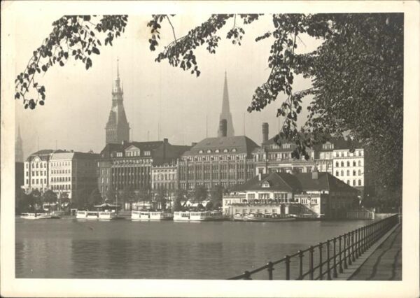 Hamburg Binnenalster und Jungfernstieg
