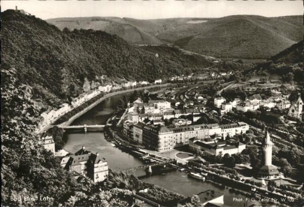 Bad Ems Lahnpanorama Brücken Fliegeraufnahme