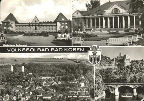 Bad Koesen Volkssolbad Kurmittelhaus Blick vom Him