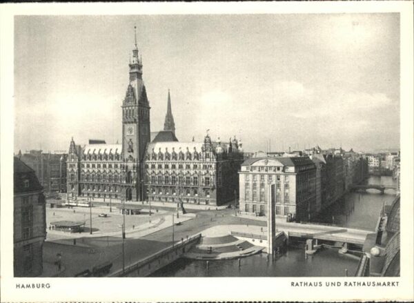 Hamburg Rathaus und Rathausmarkt