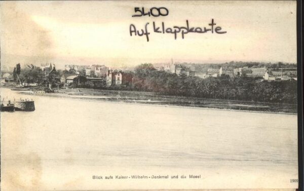 Koblenz Rhein Kaiser-Wilhelm-Denkmal Mosel Rhein Aufk – Bild 2