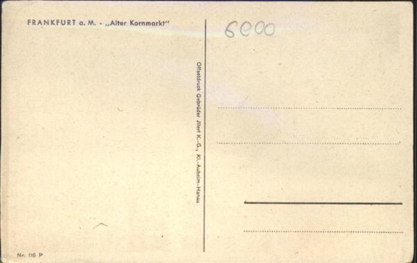 Frankfurt Main Alter Kornmarkt – Bild 2