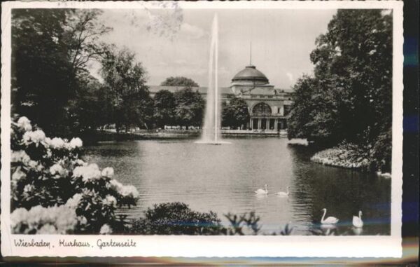 Wiesbaden Kurhaus Gartenseite