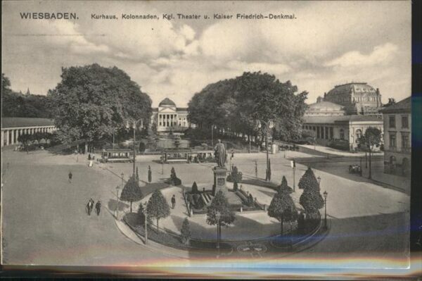 Wiesbaden Kurhaus Kolonaden Theater Kaiser-Friedr