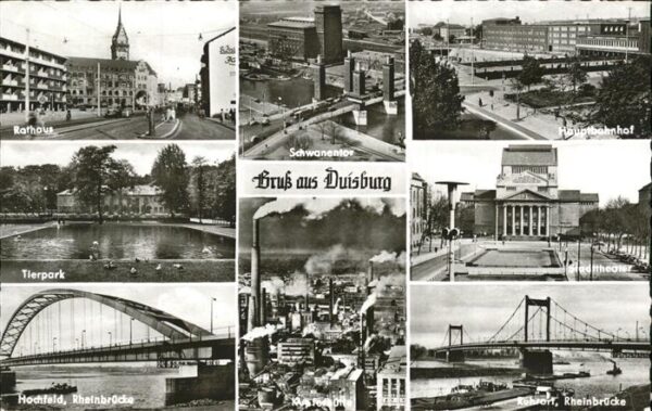 Duisburg Ruhr Rheinbrücke Schwanentor Hütte