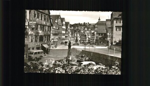 Calw Marktplatz Autos