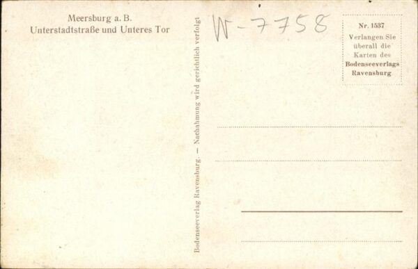 Meersburg Bodensee Unterstadtstrasse und Unteres Tor Brunn – Bild 2