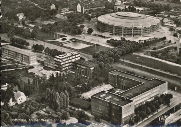 Dortmund Fliegeraufnahme Westfalenhalle
