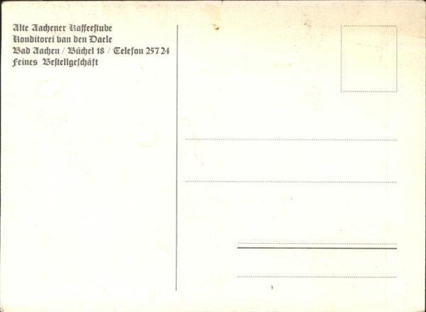 Baden-Baden Alte Aachener Kaffeestube Künstlerkarte – Bild 2