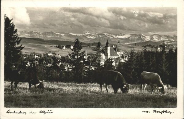 Lindenberg Allgaeu Panorama mit Kirche