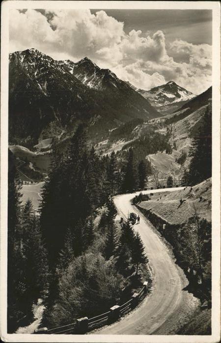 Bad Oberdorf AH Pass Strasse mit Breitenberg und Rot