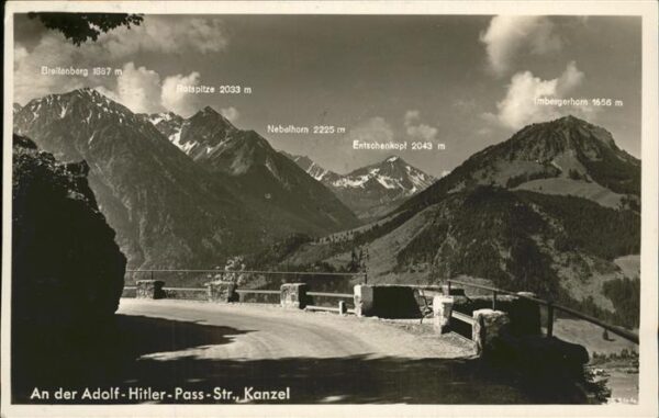 Hindelang An der AH Pass Strasse Kanzel Allgäuer