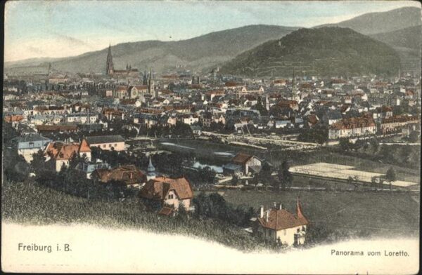 Freiburg Breisgau Panorama vom Lorettoberg