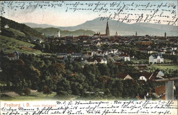 Freiburg Breisgau Blick vom Hebsack