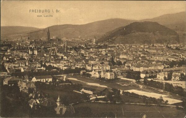 Freiburg Breisgau Panorama vom Loretto