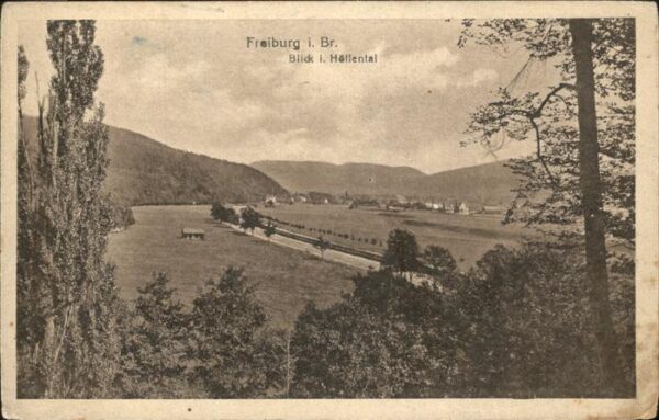 Freiburg Breisgau Blick ins Höllental Feldpost