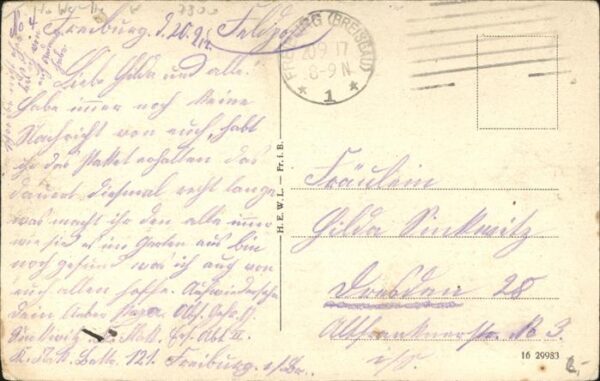 Freiburg Breisgau Blick ins Höllental Feldpost – Bild 2