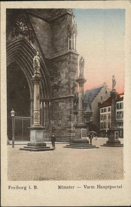 Freiburg Breisgau Münster Hauptportal