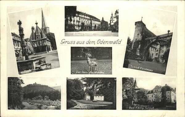 Odenwald Michelstadt Rathaus Erbach Schloss Fürs