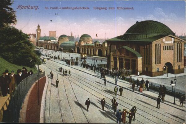 Hamburg St Pauli Landungsbrücken Eingang Elbtun