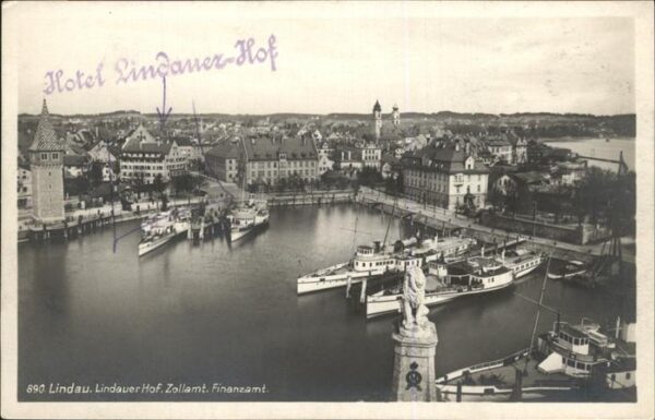 Lindau Bodensee Hafen Zoll und Finanzamt Lindauer Hof
