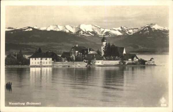 Wasserburg Bodensee mit Alpenpanorama