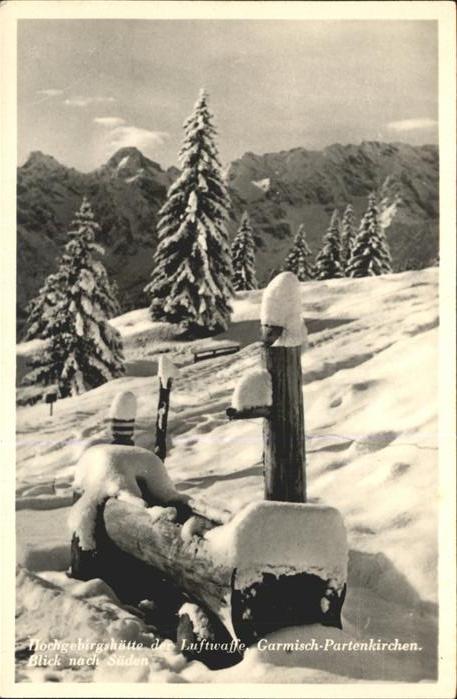 Garmisch-Partenkirchen Hochgebirgshütte der Luftwaffe Brunnent