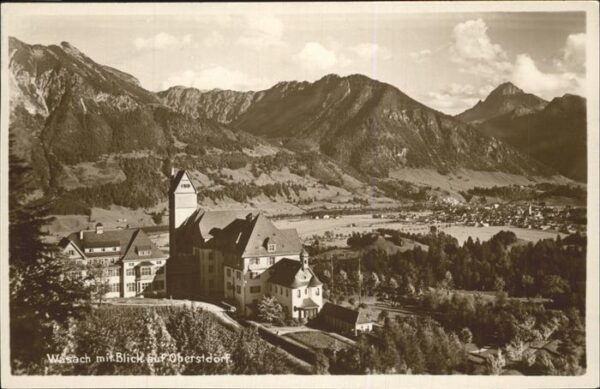 Wasach Oberstdorf mit Blick auf Oberstdorf