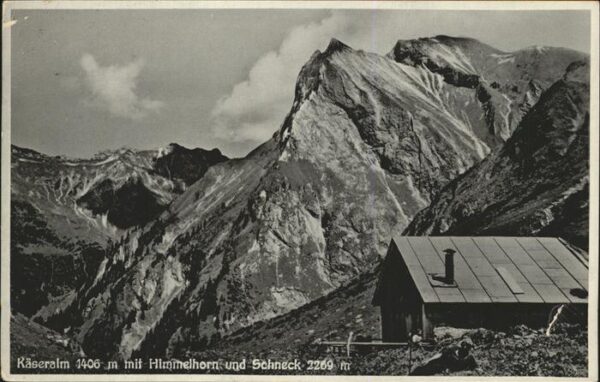 Oberstdorf Käseralm mit Himmelhorn und Schneck