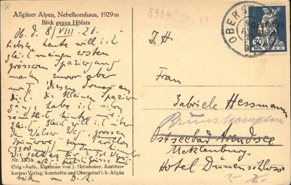 Nebelhornhaus mit Höfats – Bild 2