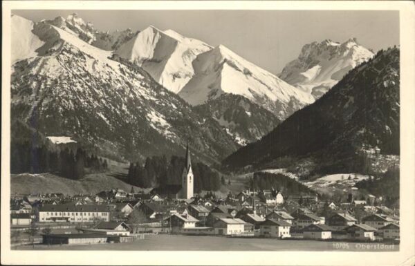 Oberstdorf mit Allgäuer Alpen