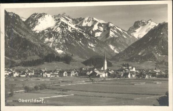 Oberstdorf mit Allgäuer Alpen
