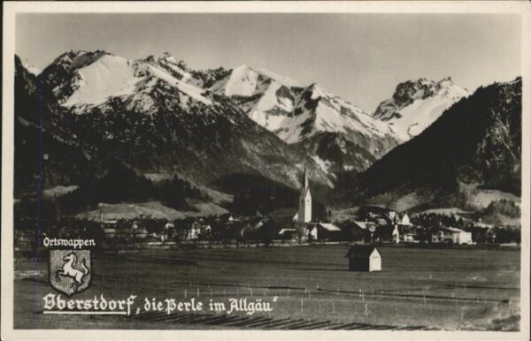 Oberstdorf mit Allgäuer Alpen