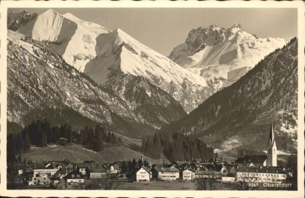 Oberstdorf mit Allgäuer Alpen