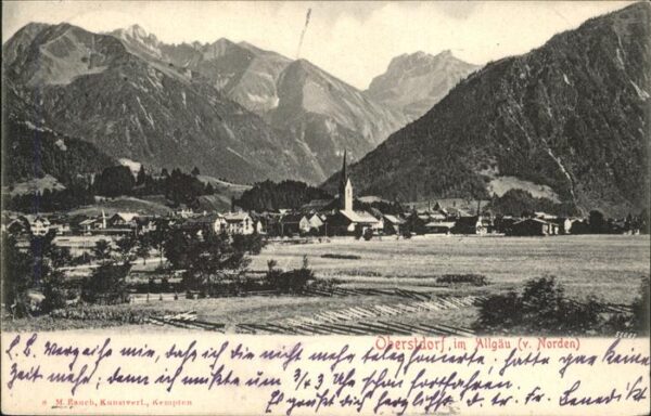 Oberstdorf mit Allgäuer Alpen