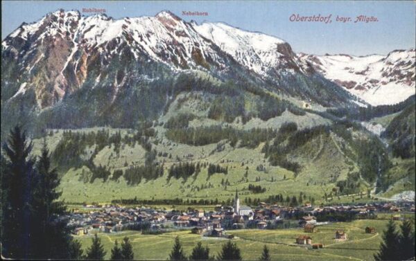 Oberstdorf mit Rubihorn und Nebelhorn