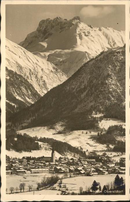 Oberstdorf mit Allgäuer Alpen