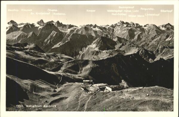Nebelhorn Ausblick bei Oberstdorf