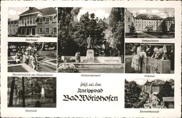 Bad Woerishofen Wassertretplatz Kneippdenkmal Kurpark A