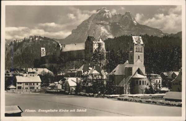 Fuessen Ev Kirche mit Schloss