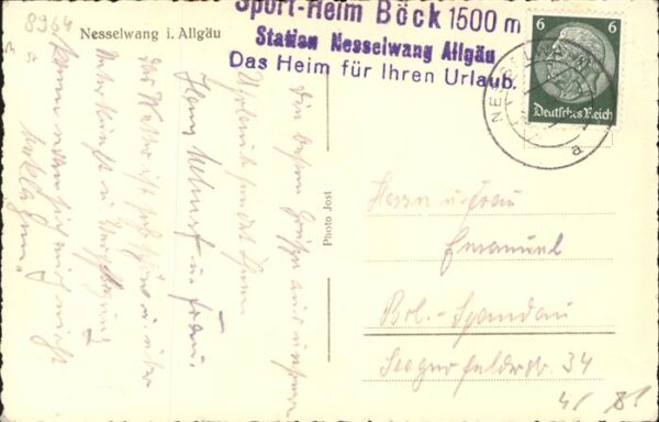 Nesselwang Sportheim Böck Blick von der Veranda – Bild 2