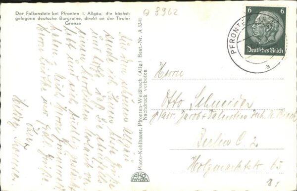 Pfronten Burgruine Falkenstein mit Zugspitze – Bild 2