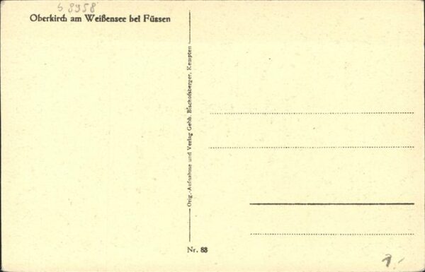 Oberkirch Fuessen Kirchlein am Weissensee – Bild 2