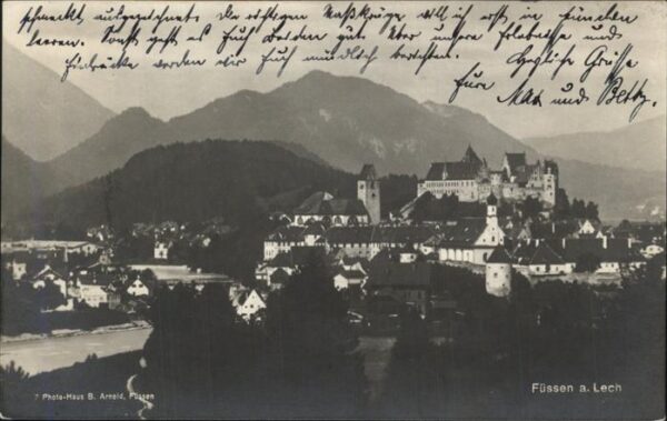 Fuessen Allgaeu Ortsansicht