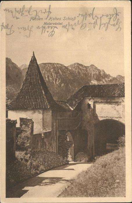 Fuessen Hohes Schloss Malerwinkel